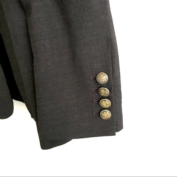 (SOLD) ARITZIA Blazer Boyfriend Charcoal Gray 4 - Picture 6 of 7